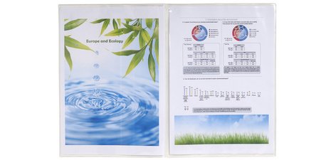 Sachet de 10 étuis de protection doubles PVC lisse 20/100e - A4 - Cristal