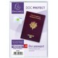 Etui de protection pour passeport 2 volets PVC lisse 20/100e - Cristal