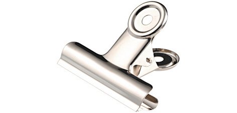 Papierklem 'bulldog' metaal vernikkeld 20 mm