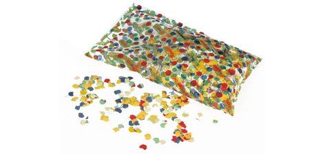 Confettis, en papier multicolore, contenu: 100 g
