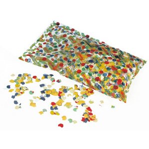 Confettis, en papier multicolore, contenu: 100 g