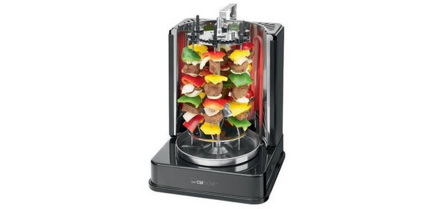 Vertikaler Grill für Kebab DVG 3686, schwarz
