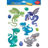 ZDesign KIDS Sticker fenêtre 'Dragon', A4