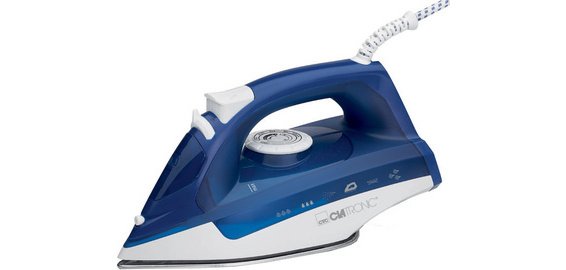 Fer à repasser à vapeur DB 3704, blanc / bleu