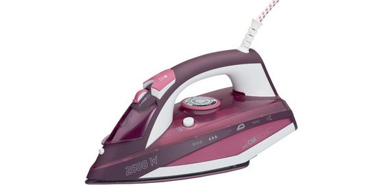 Fer à repasser à vapeur DB 3705, blanc / rouge