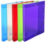 Boite de classement Exabox Dos 40mm Polypropylène Crystal Colours - A4 - Couleurs assorties