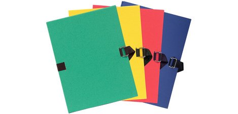 Chemise dos extensible avec rabat papier - 24x32cm
