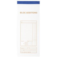 Bill note pad 9,6x23cm 50 duplicate sheets