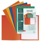 Pack of 25 square cut folders pressboard 225gsm - 24x32cm - Assorted colours