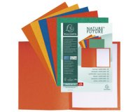 Packung mit Aktendeckeln, Colorspan-Karton 225g, 24x32cm für DIN A4 - Farben sortiert