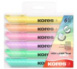 Surligneur 'HIGH LINER PLUS', couleurs pastel, étui 6