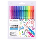 Tombow Feutre double pointe 'TwinTone' Rainbow, set de 12