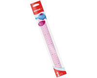 Règle plate, 150 mm, transparent, assorti