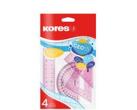 Kit de géometrie GEO15, 4 pièces, assorti