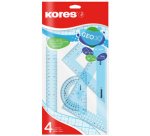 Kit de géometrie GEO15, 4 pièces, assorti