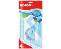 Kit de géometrie GEO15, 4 pièces, assorti