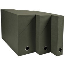 Transfer Box Economical 90mm Spine - Dark green