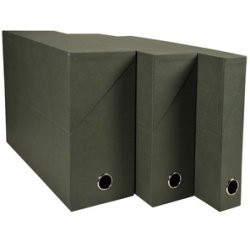 Transfer Box Economical 90mm Spine - Dark green