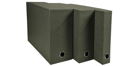 Transfer Box Economical 90mm Spine - Dark green