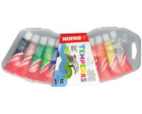 Gouache en tube 'Temperas', étui en plastique de 12