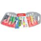 Vingerverf in tube 'Temperas' - plastic etui met 12 stuks