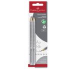 FABER-CASTELL Crayon graphite Jumbo GRIP, blister de 2