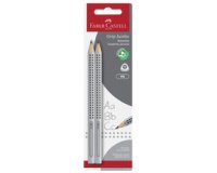 FABER-CASTELL Crayon graphite Jumbo GRIP, blister de 2