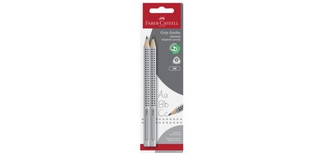 FABER-CASTELL Jumbo GRIP Graphitstift, Blister mit 2