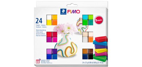 SOFT Pâte à modeler 'Basic', kit de 24
