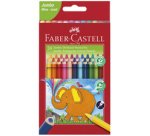 FABER-CASTELL Crayons de couleur triangulaire Jumbo, étui 24