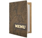 Chemise pour cartes de menu, DESIGN PAISLEY, A4
