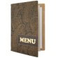 Chemise pour cartes de menu, DESIGN PAISLEY, A4