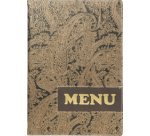 Chemise pour cartes de menu, DESIGN PAISLEY, A4