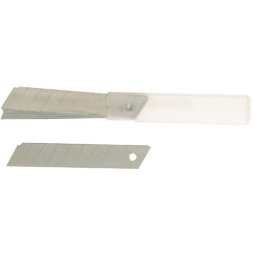 Lames de rechange pour cutter, lame: 18 mm, en étui