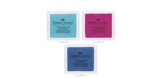 FABER-CASTELL Gomme malléable ART ERASER, assorti