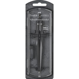 FABER-CASTELL Compas à réglage rapide STREAM, noir