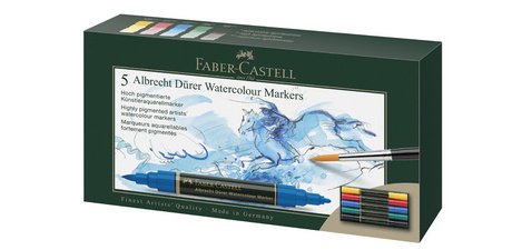 FABER-CASTELL Marqueur aquarelle ALBRECHT DÜRER, étui de 5