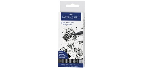 FABER-CASTELL Feutre encre de Chine PITT artist pen étui 6