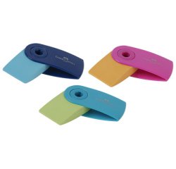 FABER-CASTELL Gomme en plastique SLEEVE MINI, assorti