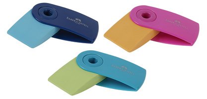 FABER-CASTELL Gomme en plastique SLEEVE MINI, assorti