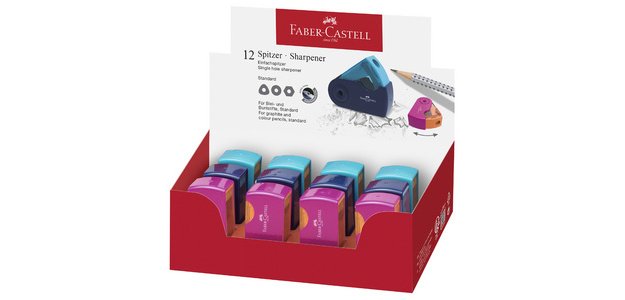 FABER-CASTELL Taille-crayon simple SLEEVE MINI, assorti