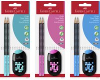 FABER-CASTELL Kit d'écriture GRIP TWO TONE, carte blister