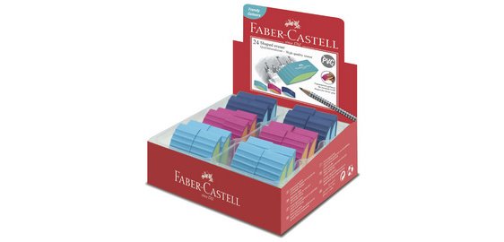 FABER-CASTELL Gomme plastique BICOLOR, assorti