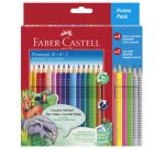 FABER-CASTELL Crayon couleur triangle ColourGRIP, étui promo