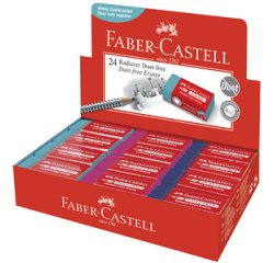 FABER-CASTELL Gomme en plastique DUST-FREE, en présentoir