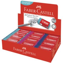 FABER-CASTELL Gomme en plastique DUST-FREE, en présentoir