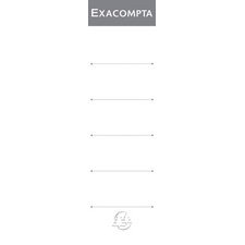 Exacompta Lever Arch File 70mm Spine Labels - White