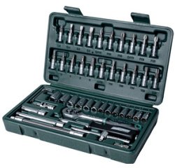 BRÜDER MANNESMANN Jeu de douilles 1/4', 46 pièces