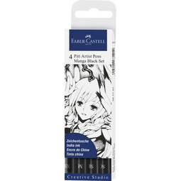 FABER-CASTELL Viltstift met Chinese inkt PITT artist pen Manga