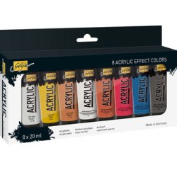 Peinture acrylique SOLO Goya Acrylic, 20 ml, set de 8